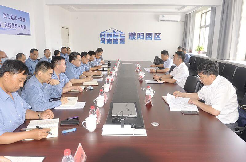 段志广到濮阳园区调研领导工作