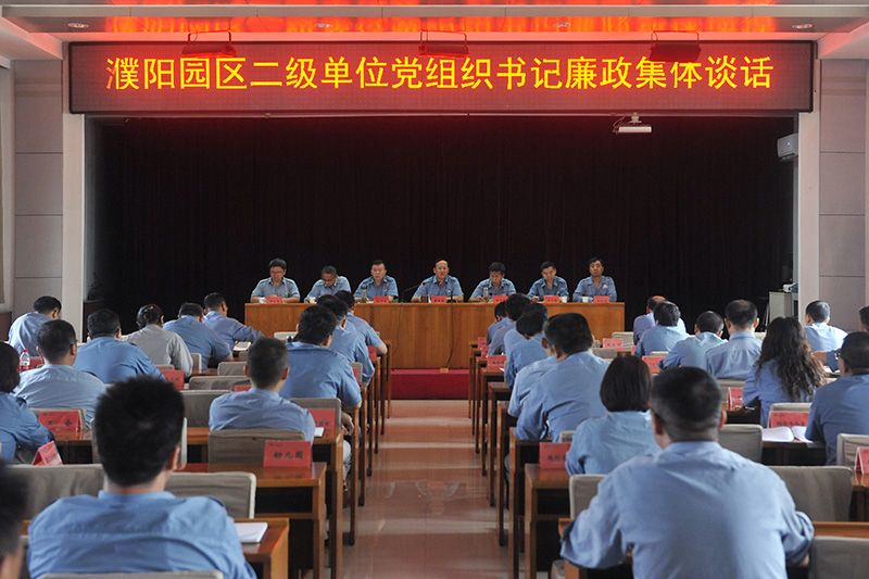 濮阳园区发展基层党组织书记廉政集体发言